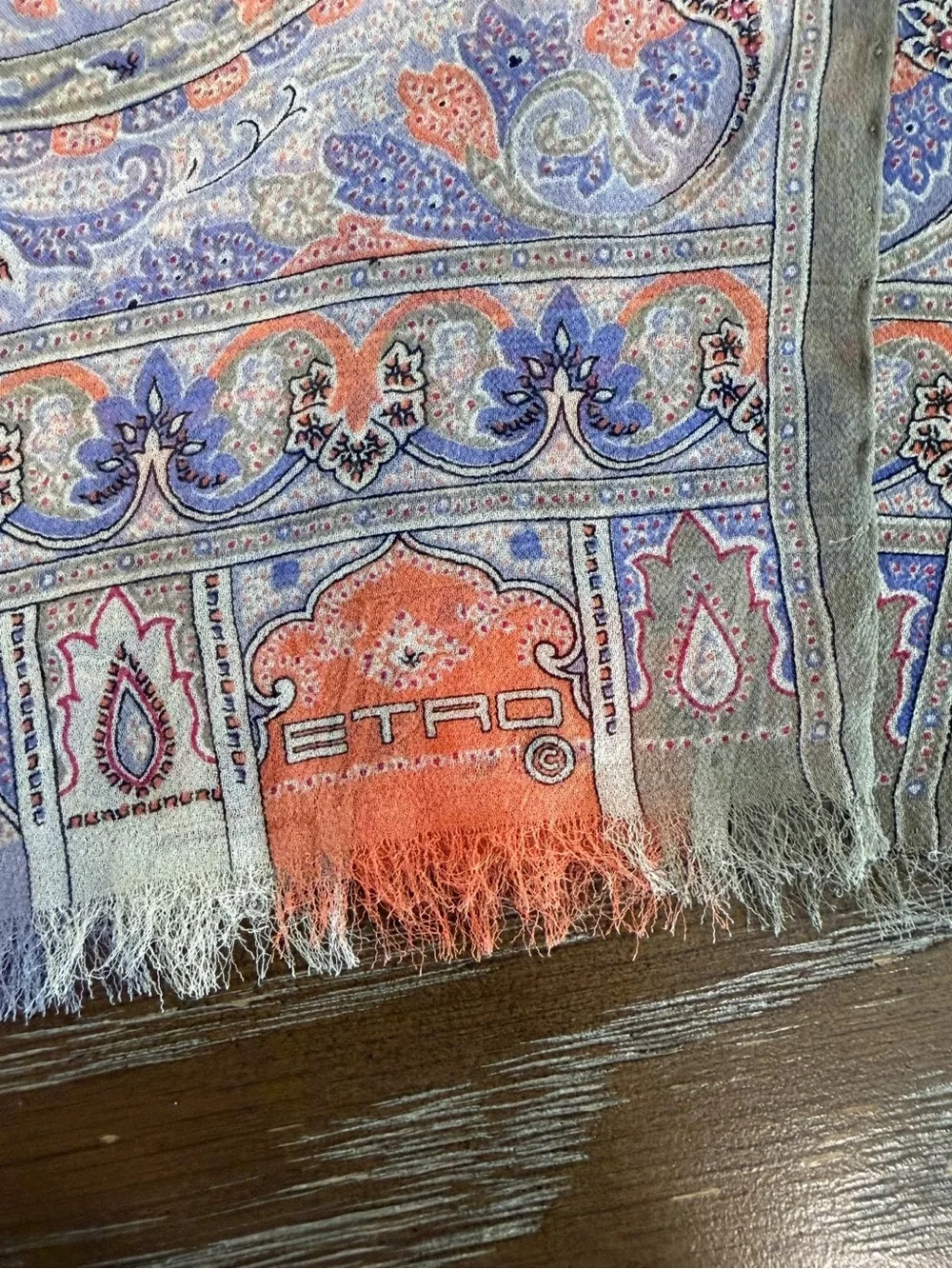 Etro Silk Shawl Multicolor Made in Italy